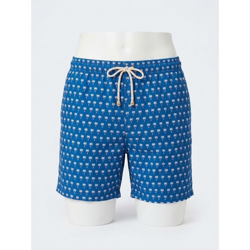 NEW FAHERTY shorelite active short in navy block palm